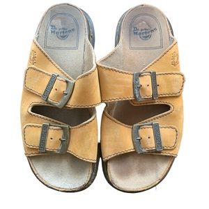 Dr. Martens Tan Leather Fisherman Sandals